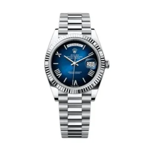 Rolex Day-Date Silver Blue
