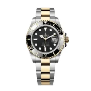 Rolex Submariner Black Gold Silver