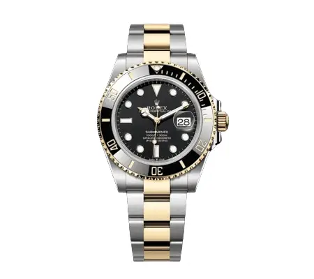 Rolex Submariner Black Gold Silver