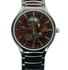 RADO TRUE ROUND AUTOMATIC OPEN HEART (BLACK BROWN)