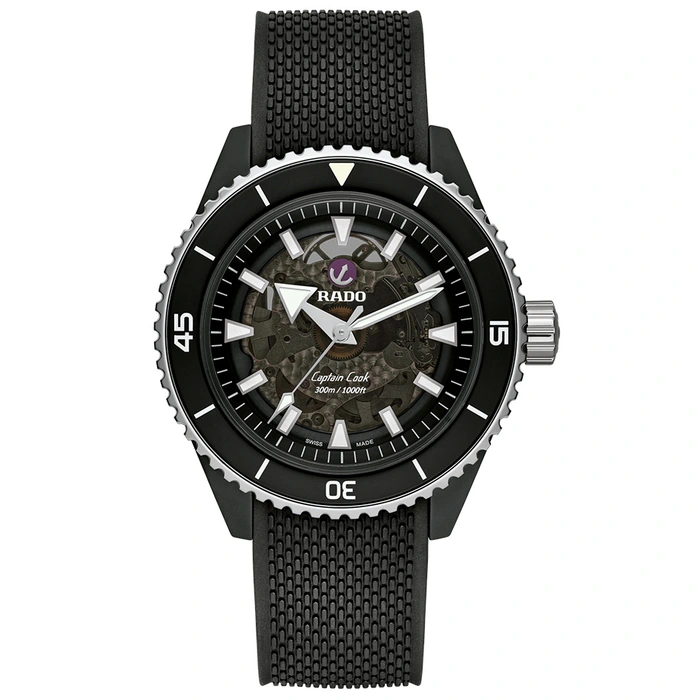 RADO CAPTAIN COOK HIGH TEACH CERAMIC (SILVER BLACK)