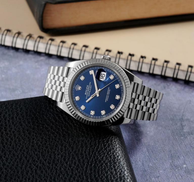ROLEX DATE JUST DIAMOND (SILVER BLUE) - VIRAT KOHLI - Image 5