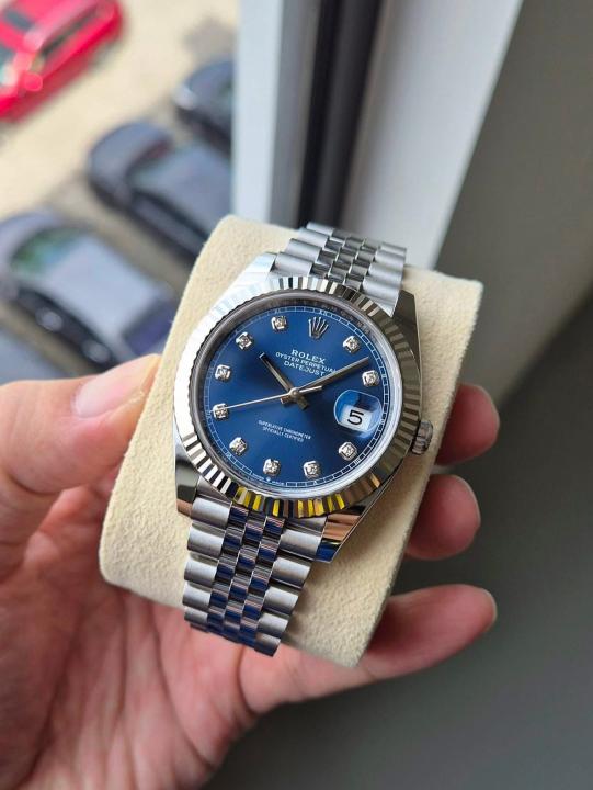ROLEX DATE JUST DIAMOND (SILVER BLUE) - VIRAT KOHLI - Image 6