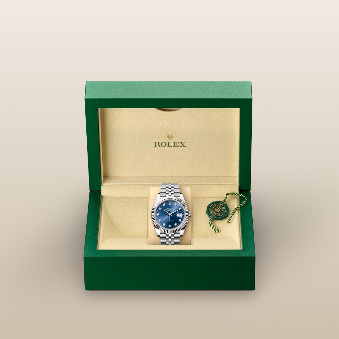 ROLEX DATE JUST DIAMOND (SILVER BLUE) - VIRAT KOHLI - Image 4